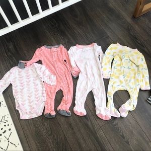 Cloud island pajamas zip footed and onsie